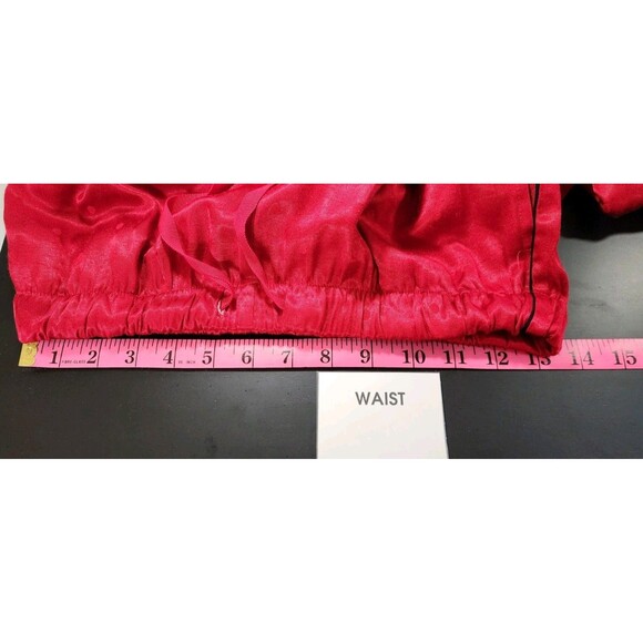 Victoria Secret XS Red Pants SleepWear Smooth Soft Polka Dot Silky Vivid Scarlet - Picture 13 of 16